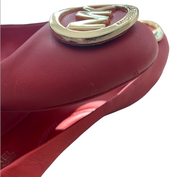 Michael Kors red ballerina flats size 7,5 US - Picture 3 of 6